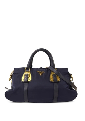 Prada Pre-Owned buckled-detail tote bag - Blue