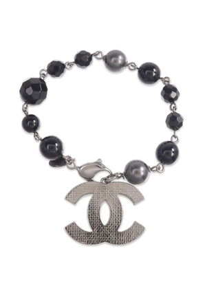 CHANEL Pre-Owned CC beaded bracelet - Silver