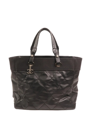 CHANEL Pre-Owned CC diamond-quilted tote bag - Black