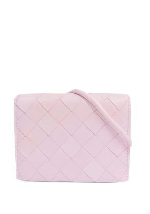 Bottega Veneta Pre-Owned Intrecciato leather card case - Pink