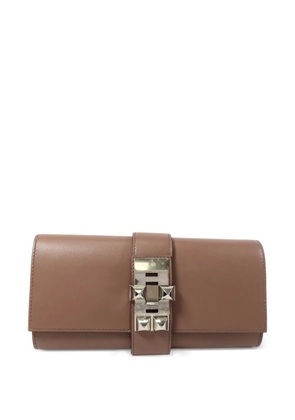 Hermès Pre-Owned 23 Medor calfskin clutch bag - Brown