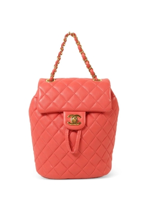 CHANEL Pre-Owned CC turn-lock lambskin backpack - Pink