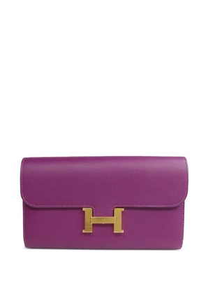 Hermès Pre-Owned Constance Evercolor leather wallet - Purple