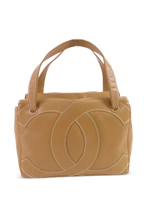CHANEL Pre-Owned CC stitched tote bag - Neutrals