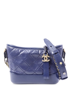CHANEL Pre-Owned small Gabrielle quilted shoulder bag - Blue