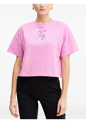 Karl Lagerfeld graphic-print T-shirt - Pink
