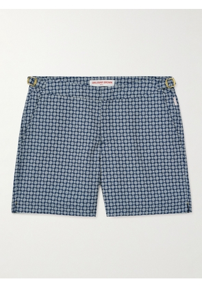 Orlebar Brown - 007 Mid-Length Jacquard Swim Shorts - Men - Blue - UK/US 28