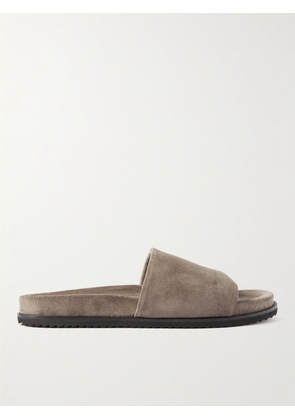 Mr P. - David Regenerated Suede by evolo® Sandals - Men - Brown - UK 7