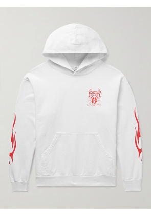 LOCAL AUTHORITY LA - Fantasy Room Printed Cotton-Jersey Hoodie - Men - White - S