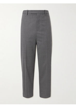 Nili Lotan - Tel Aviv Tapered Cropped Virgin Wool-Twill Trousers - Men - Gray - UK/US 30