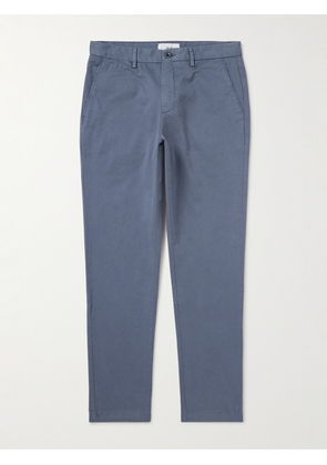 Mr P. - Straight-Leg Cotton-Twill Chinos - Men - Blue - 28