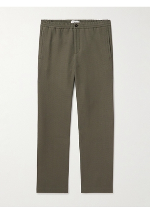 Mr P. - Edward Straight-Leg Waffle-Knit Organic Cotton Suit Trousers - Men - Green - 28