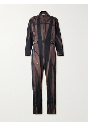 JIYONGKIM - Sun-Faded Cotton Overalls - Men - Gray - M