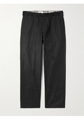 SAINT MXXXXXX - Straight-Leg Cotton-Twill Trousers - Men - Black - S