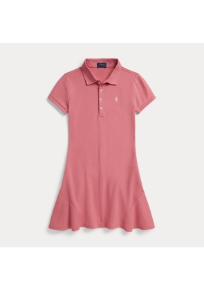 Stretch Mesh Polo Dress