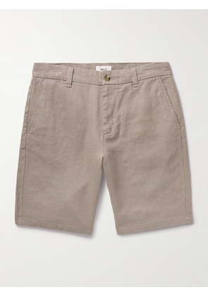 NN07 - Crown 1454 Straight-Leg Linen Shorts - Men - Neutrals - UK/US 28