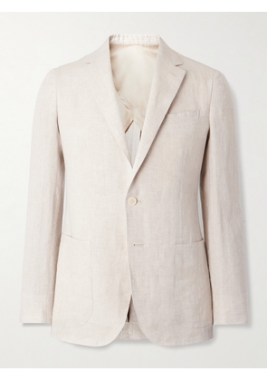 KINGSMAN - Linen Suit Jacket - Men - Neutrals - IT 46