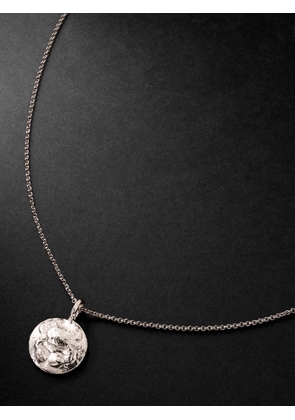 ELHANATI - Star Sign Cancer White Gold Pendant Necklace - Men - Silver