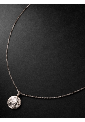 ELHANATI - Star Sign Saggitarius White Gold Pendant Necklace - Men - Silver