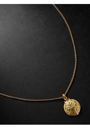 ELHANATI - Star Sign Taurus Gold Emerald Pendant Necklace - Men - Green