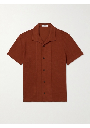 Mr P. - Jacquard-Knit Cotton Shirt - Men - Red - XS