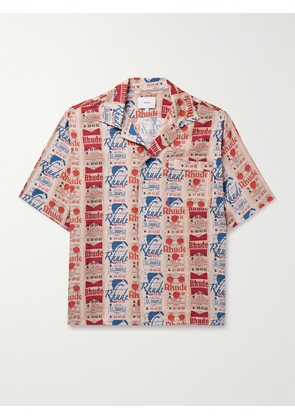 RHUDE - Voyage Camp-Collar Printed Silk-Twill Shirt - Men - Multi - S