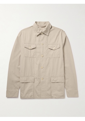 Sid Mashburn - Cotton-Seersucker Overshirt - Men - Neutrals - S