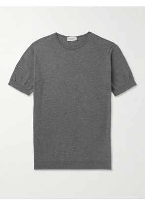 John Smedley - Belden Slim-Fit Sea Island Cotton T-Shirt - Men - Gray - S
