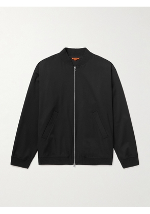Barena - Stretch Virgin Wool-Gabardine Bomber Jacket - Men - Black - IT 46