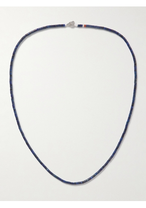 MIANSAI - Zane Silver Multi-Stone Beaded Necklace - Men - Blue