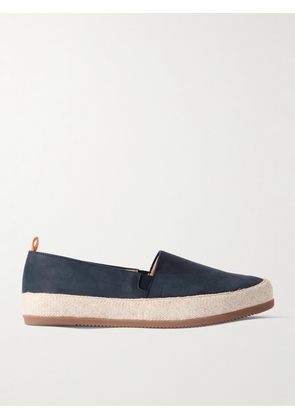 Mulo - Suede Espadrilles - Men - Blue - UK 6