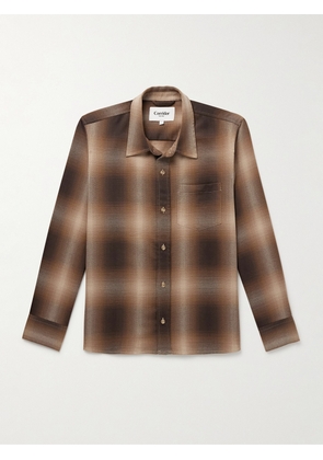 Corridor - Rhinebeck Checked Flannel Shirt - Men - Brown - S