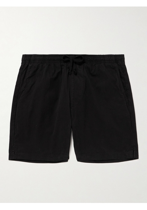 SAVE KHAKI UNITED - Easy Straight-Leg Cotton-Twill Drawstring Shorts - Men - Black - XS