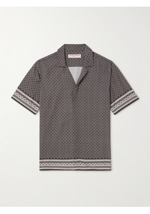 Orlebar Brown - Maitan Camp-Collar Printed Voile Shirt - Men - Brown - S