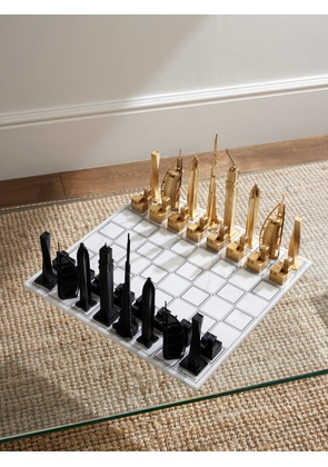 SKYLINE CHESS - Dubai Edition Gold-Plated, Bronze and Marble Chess Set - Men - Gold