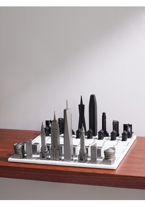 SKYLINE CHESS - New York vs San Francisco Stainless Steel and Marble Chess Set - Men - White