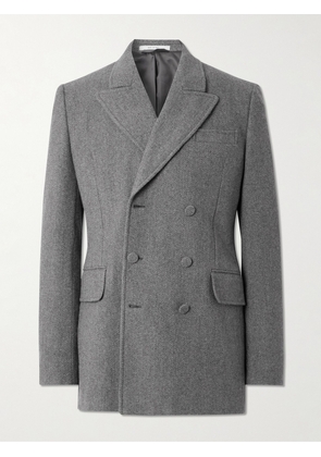 Gabriela Hearst - Double-Breasted Virgin Wool and Cashmere-Blend Blazer - Men - Gray - IT 48