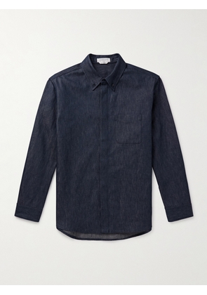 Gabriela Hearst - Cholul Button-Down Collar Cotton and Linen-Blend Chambray Shirt - Men - Blue - IT 44