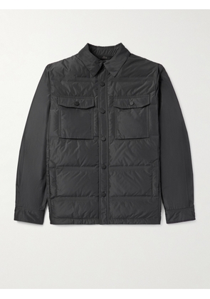 Brioni - Quilted Ripstop Down Shirt Jacket - Men - Gray - M