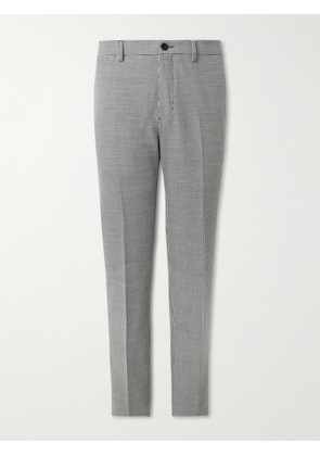 Mr P. - Slim-Fit Straight-Leg Puppytooth Twill Suit Trousers - Men - Gray - 28