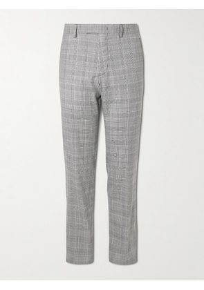 Mr P. - Slim-Fit Prince of Wales Checked Wool-Flannel Suit Trousers - Men - Gray - 28