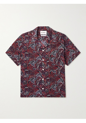 NOMA T.D. - Camp-Collar Paisley-Print REXCELL® Shirt - Men - Red - 1