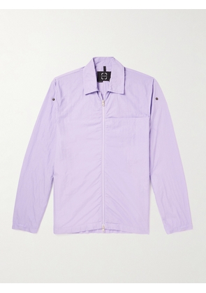 SAIF UD DEEN - Garment-Dyed Shell Overshirt - Men - Purple - S