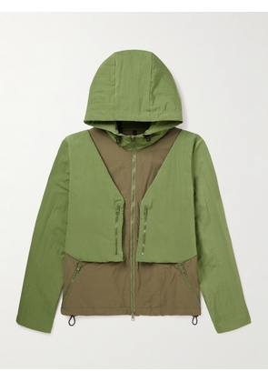 SAIF UD DEEN - Action Two-Tone Shell Jacket - Men - Green - S