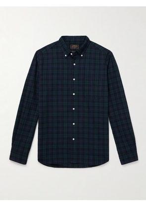 Beams Plus - Button-Down Collar Checked Cotton Shirt - Men - Blue - S