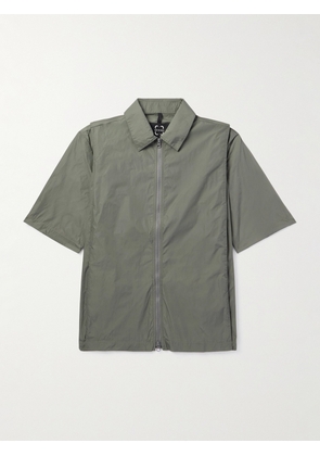 SAIF UD DEEN - Panelled Shell Shirt - Men - Green - S