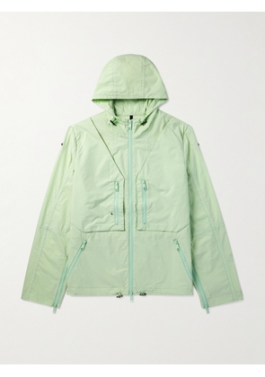 SAIF UD DEEN - Garment-Dyed Cotton-Blend Shell Hooded Jacket - Men - Green - S