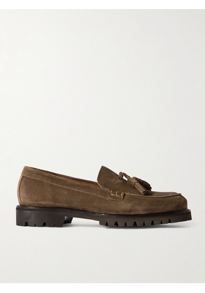 Mr P. - Scott Tasselled Suede Loafers - Men - Green - UK 7