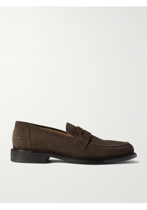 Mr P. - Scott Suede Loafers - Men - Green - UK 7