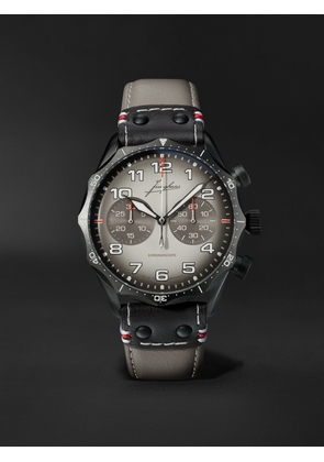 JUNGHANS - Meister Pilot Chronoscope Desert Stainless Steel and Leather Watch, Ref. 27/3398.00 - Men - Neutrals